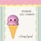 Kalan Scoop Squad Sassy Strawberry - Cute Squishy Ice Cream Scoop Toy, Stress Relief Fidget Squeeze Toy for Kids & Adults